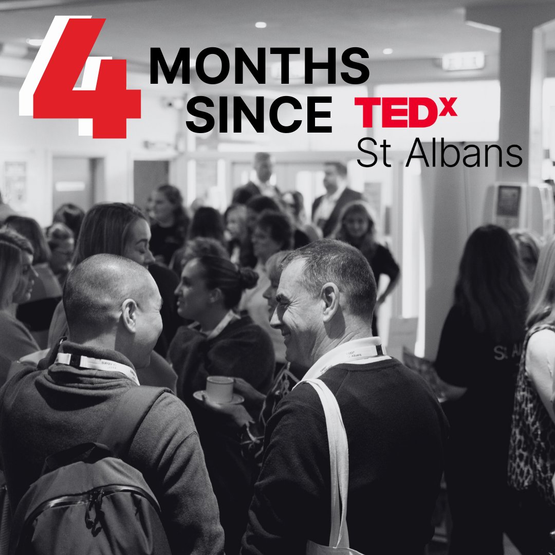 4 months since our first #TEDxStAlbans event! 🤯

We had the best time sharing ideas and connecting with our audience and local businesses.

With the theme of curiosity and speaker application open for #TEDxStAlbans2024, we couldn't be more excited to start organising for 2024.💡