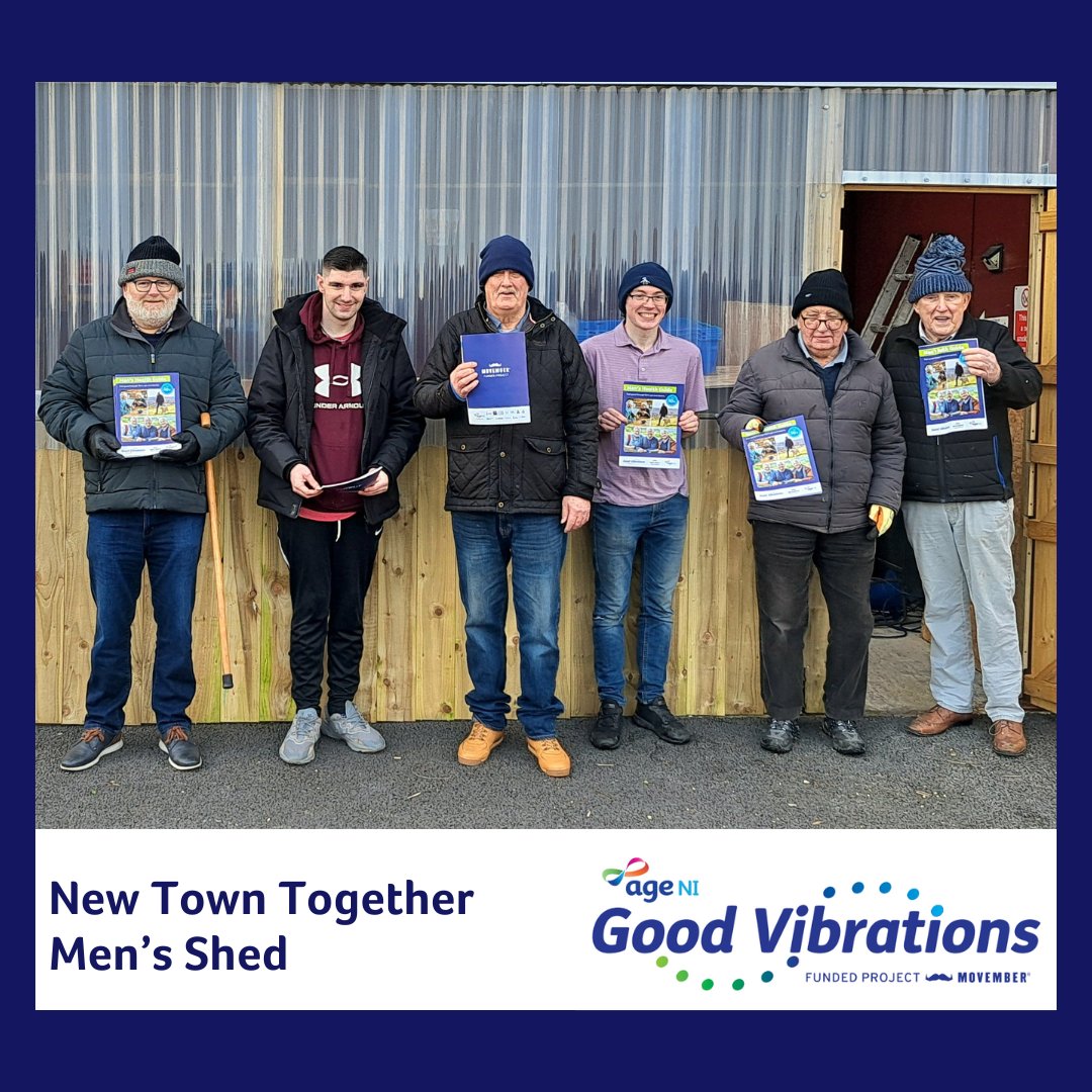 Members of the New Town Together Mens Shed have been benefiting from a new Age NI men’s health information booklet aimed at supporting the mental health and wellbeing of men in Northern Ireland aged over 50.