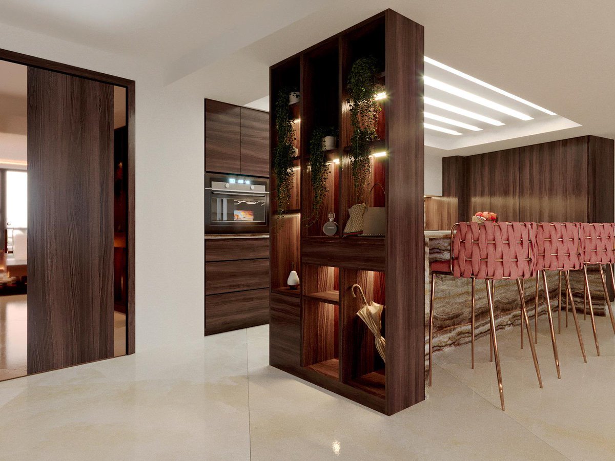 VelArtDesign's tweet photo. Handleless design modern kitchen by VelArt. Premium construction cabinets with waterfall style island.👍 Advanced technology materials. Upper cabinets: Aventos vertical opening system with bronze mirror glass. Full extension, soft closing drawer system. https://t.co/vfutheZ7aW https://t.co/RdImTWlQ0o