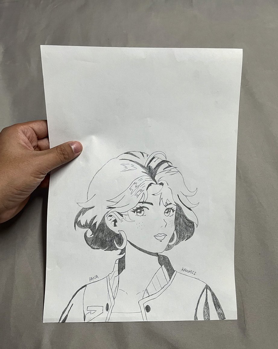 Finally completed my 5th Fan art. Decided to do a sketch of <a href="/HanaPersona_/">Hana</a> . Hope my effort can be seen 🙏 

🅿️ush 🅿️ersona 

<a href="/Persona_Journey/">Persona</a> @fabsverseNFT <a href="/SpikePersona/">Spike</a> <a href="/Mani_NFTz/">MANI</a>