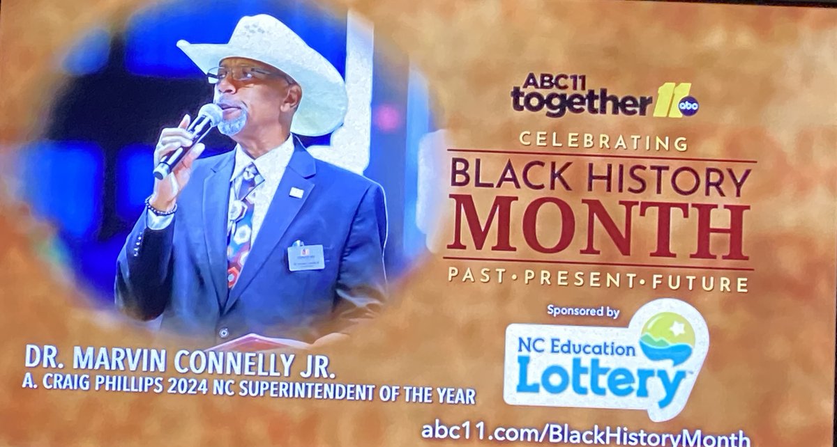 Hats off to Dr. Connelly for his incredible contributions! 🎩👏 During #BlackHistoryMonth, we honor trailblazers like him who have made a lasting impact. Thank you, Dr. Connelly, for inspiring us all! ✊🏾 @ABC11Together  #godolphins @CCSSuptConnelly