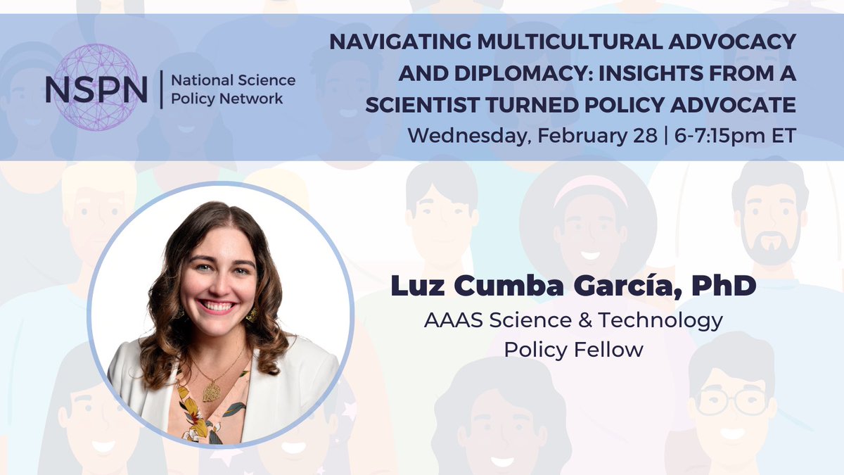 Have you ever wondered how cultural competence intersects with #ScienceDiplomacy? Then join @SciPolNetwork and I on 2/28 at 6pm ET! I’ll be sharing insights into my career at the intersection of #biomedicalscience #publicpolicy #scidip #scipol Register: ow.ly/FERy50QpMhh