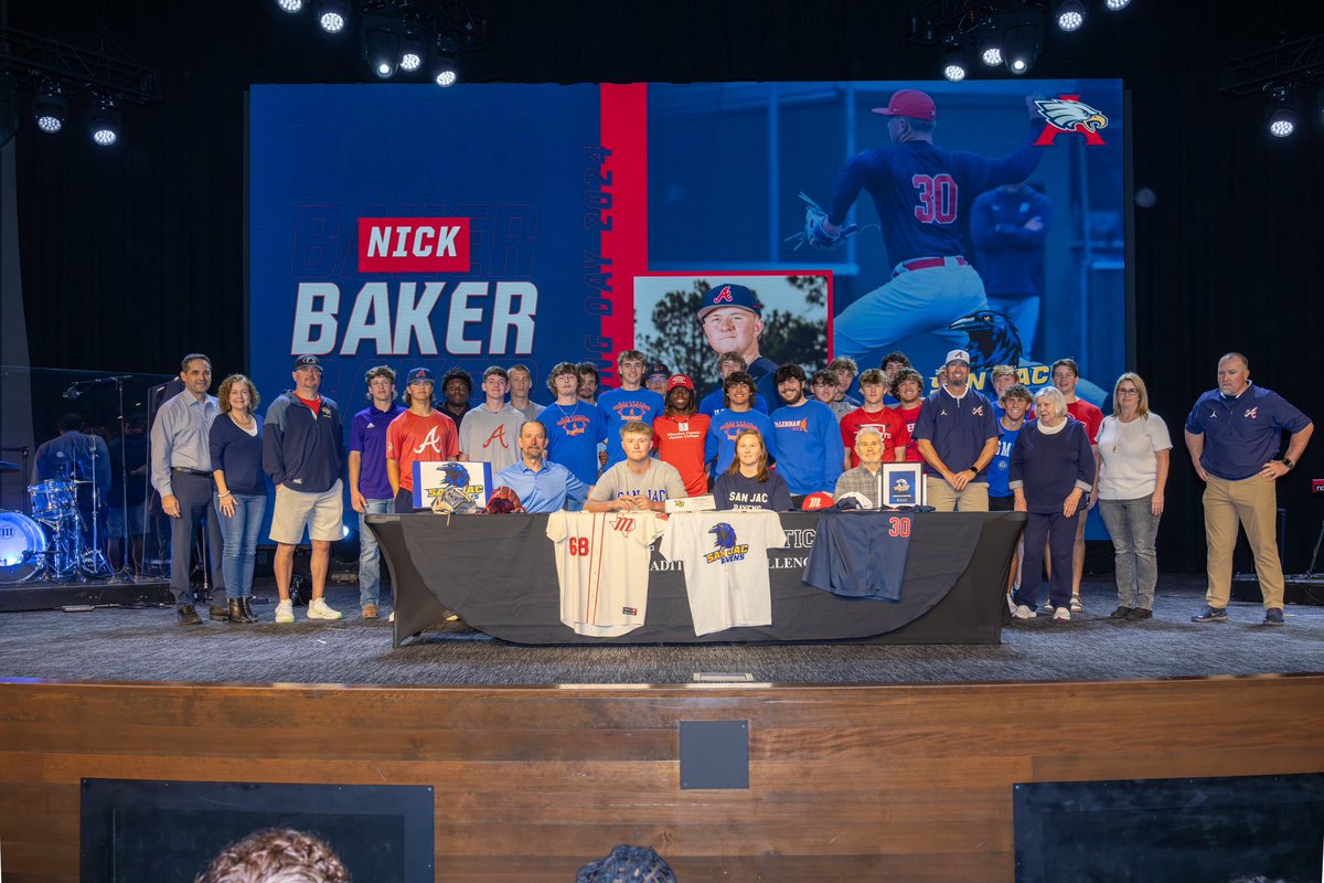 Congratulations to Nick Baker <a href="/NickBaker_3/">Nick Baker</a> on his commitment to <a href="/sanjacbaseball/">San Jac Baseball</a> We are so proud of you! Keep up the great work!
#GRIT 
<a href="/HumbleISD_Ath/">Humble ISD Athletics</a> 
<a href="/HumbleISD_AHS/">The Atascocita HS</a>