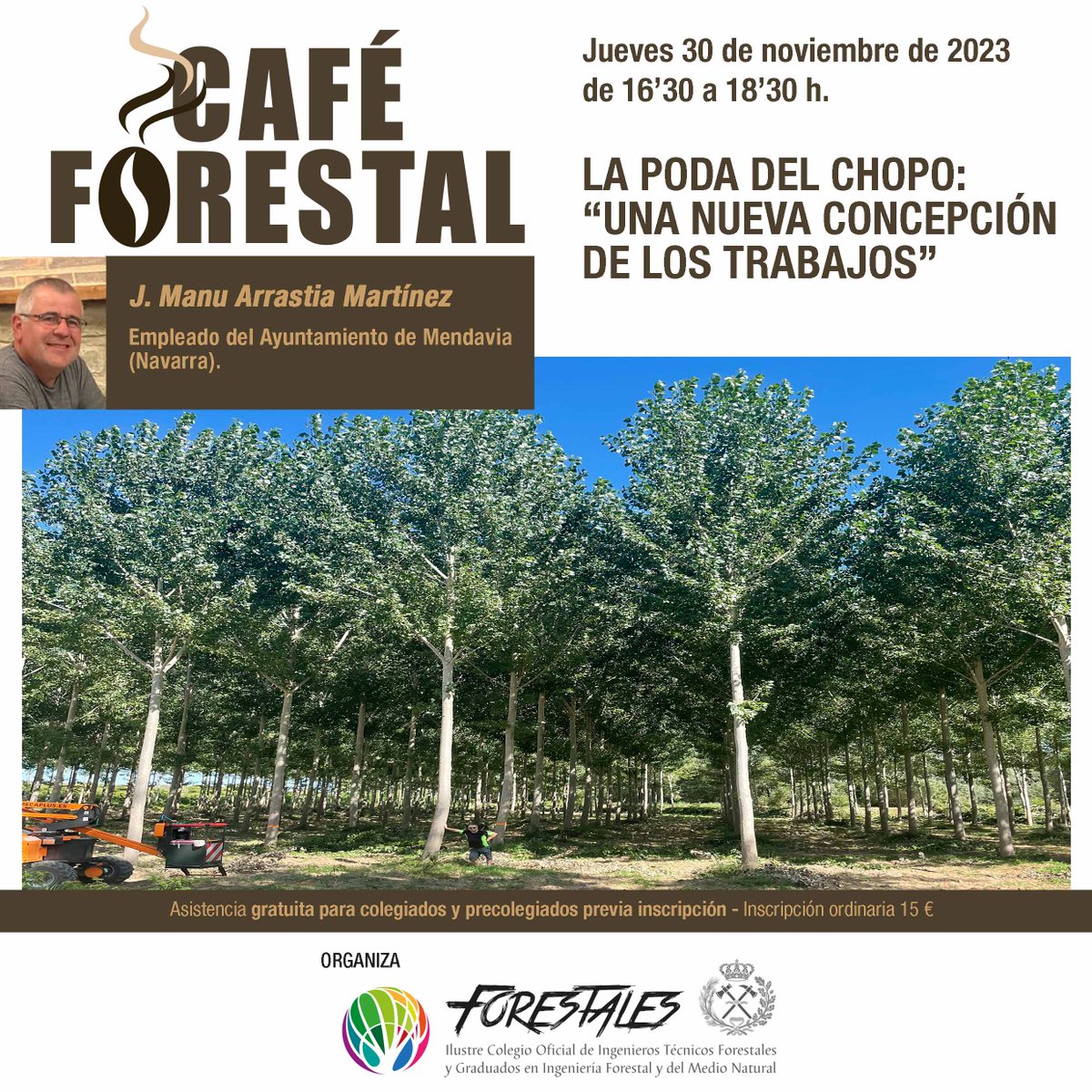 Disponible el #CaféForestal: 'LA PODA DEL #CHOPO: Una nueva concepción de los trabajos' con Manu Arrastia. youtu.be/jkBFvH2k9eY?si…