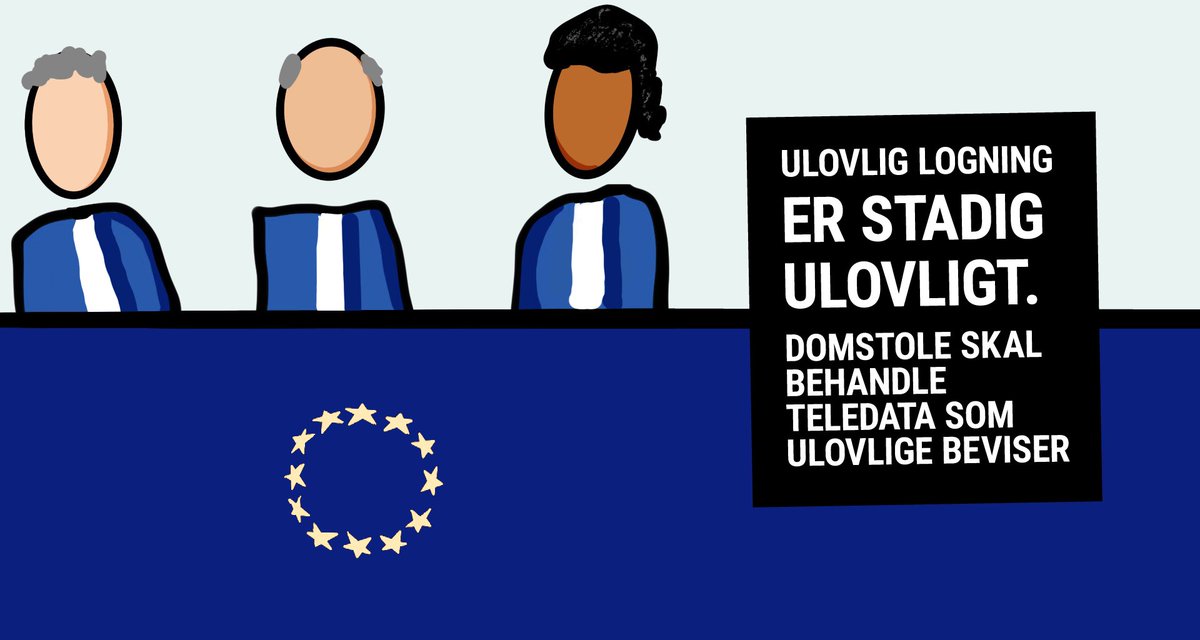 Ny dom fra Menneskerettighedsdomstolen: #ulovligLogning er stadig ulovligt, og teledata skal behandles som ulovligt indhentede beviser. Ellers er det i strid med retten til retfærdig rettergang. Det vidste #dkpol allerede. I demokratier har tusindvis af dømte ret til godtgørelse.