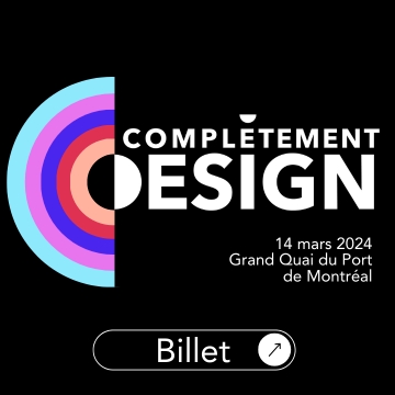 À vos calendriers! Édition 2024 de Complètement Design, pour les professionnels en architecture et design : le jeudi 14 mars au Grand Quai du port de Montréal. BILLETS  : bit.ly/47zUcDE
#IndexDesign #apdiq #completementdesign