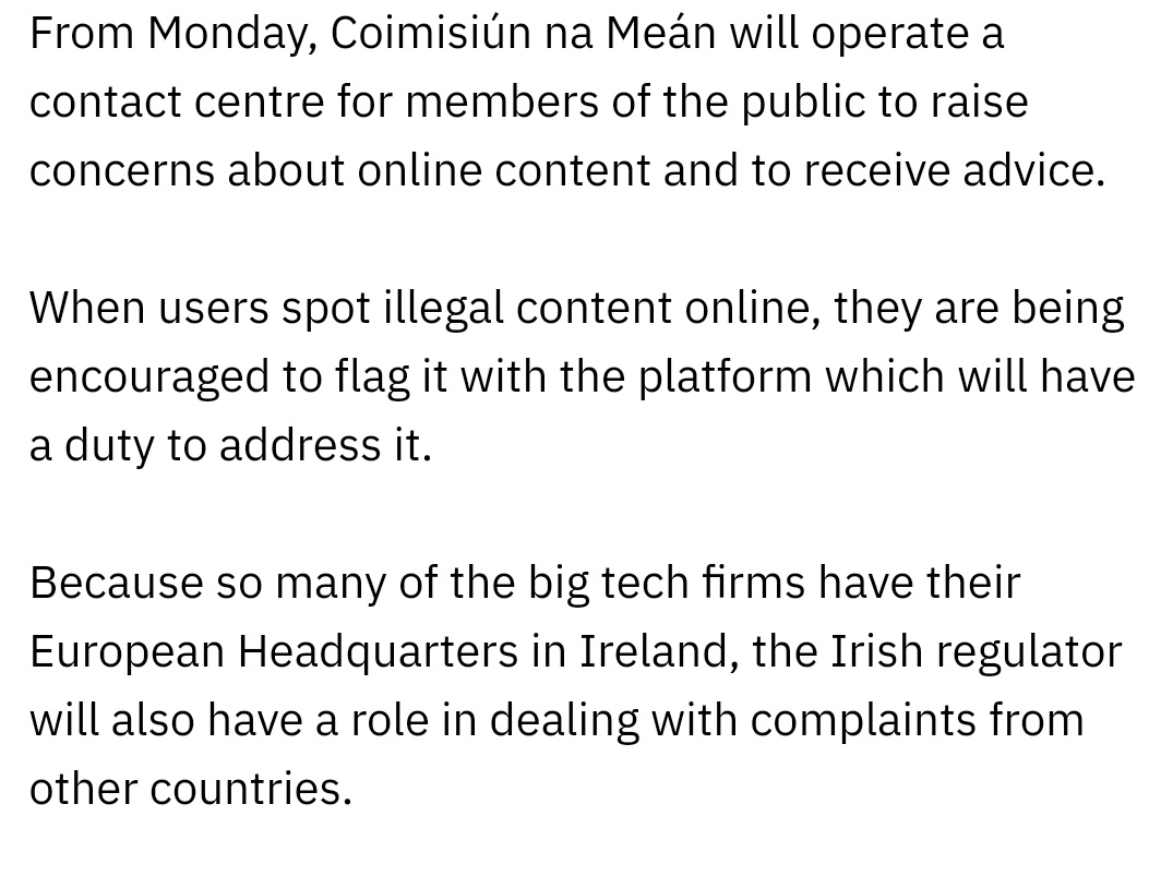 Mick_O_Keeffe's tweet photo. Jeremy Godfrey, the new head of Coimisiún na Meán, previously worked as a censor for the Chinese government. 

Now he will oversee a call centre with 120 agents dedicated to censoring the internet in Ireland and Europe.

This is an emergency situation. 

Ireland needs help! https://t.co/XKn6fGbm3j