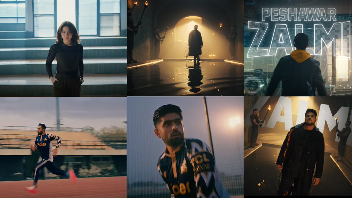 The teaser for the Zalmi Anthem 2024 has been released.

You're going to see Babar Azam and Hania Amir in this teaser.

Comment the first thing that comes to your mind! 😅
#PeshawarZalmi #BabarAzam𓃵 #PSL2024