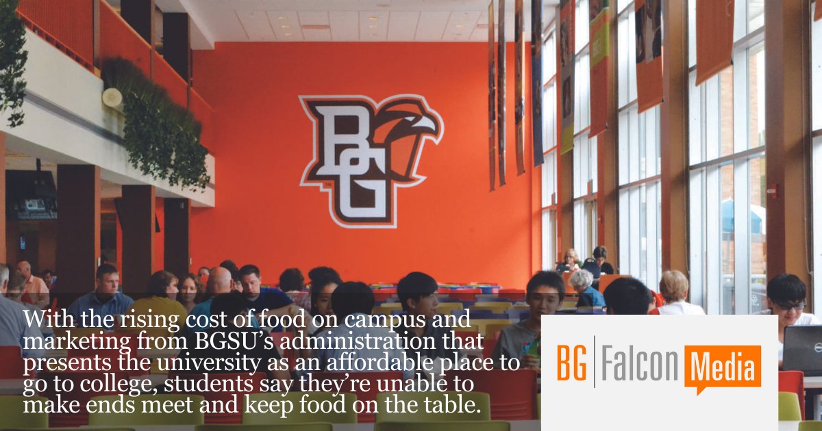 BGFalconMedia's tweet photo. While BGSU students are guaranteed a Falcon Tuition Guarantee that ensures that their tuition will not rise during their time at BGSU, the guarantee does not apply to meal plans.  

Read more: https://t.co/83TcAmZkWv https://t.co/dwN9AkJNKW