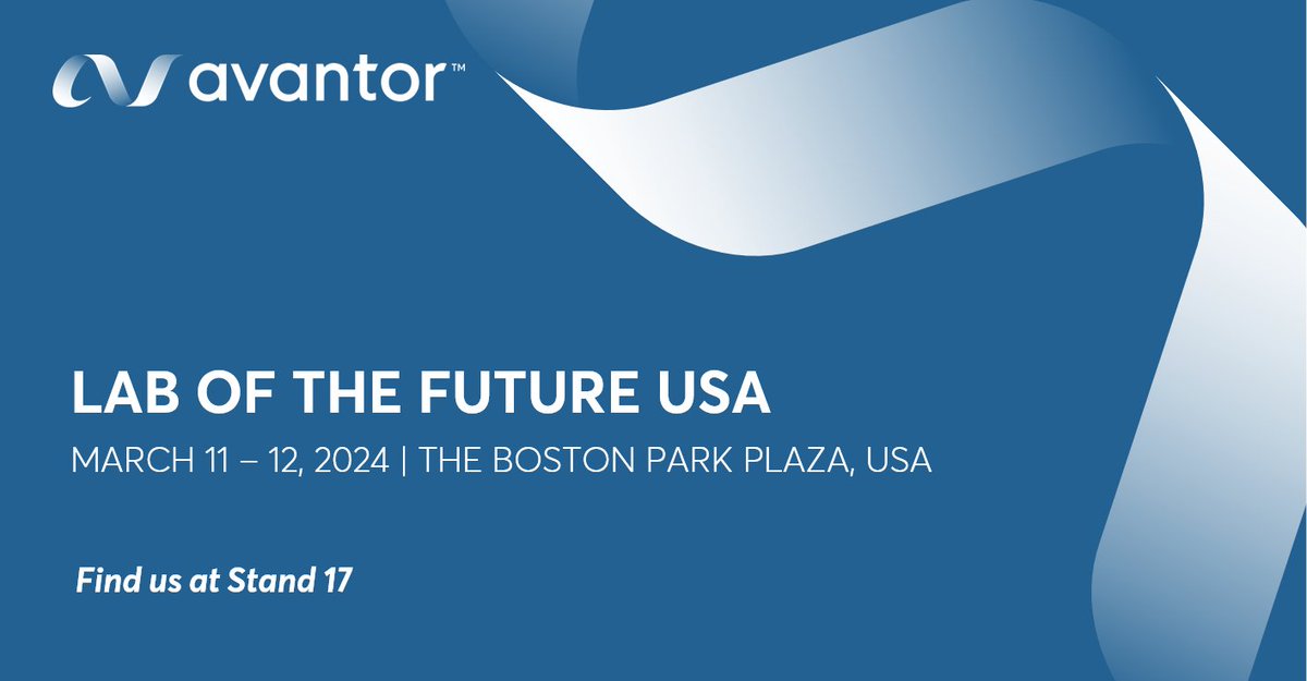Looking for efficiency in your lab? We help scientists drive insightful and efficient decisions with lab services and digital solutions. Find us at Lab of the Future at Stand 17 in early March.  

lab-of-the-future.com/USA 

#LaboftheFuture #lotfUSA2024