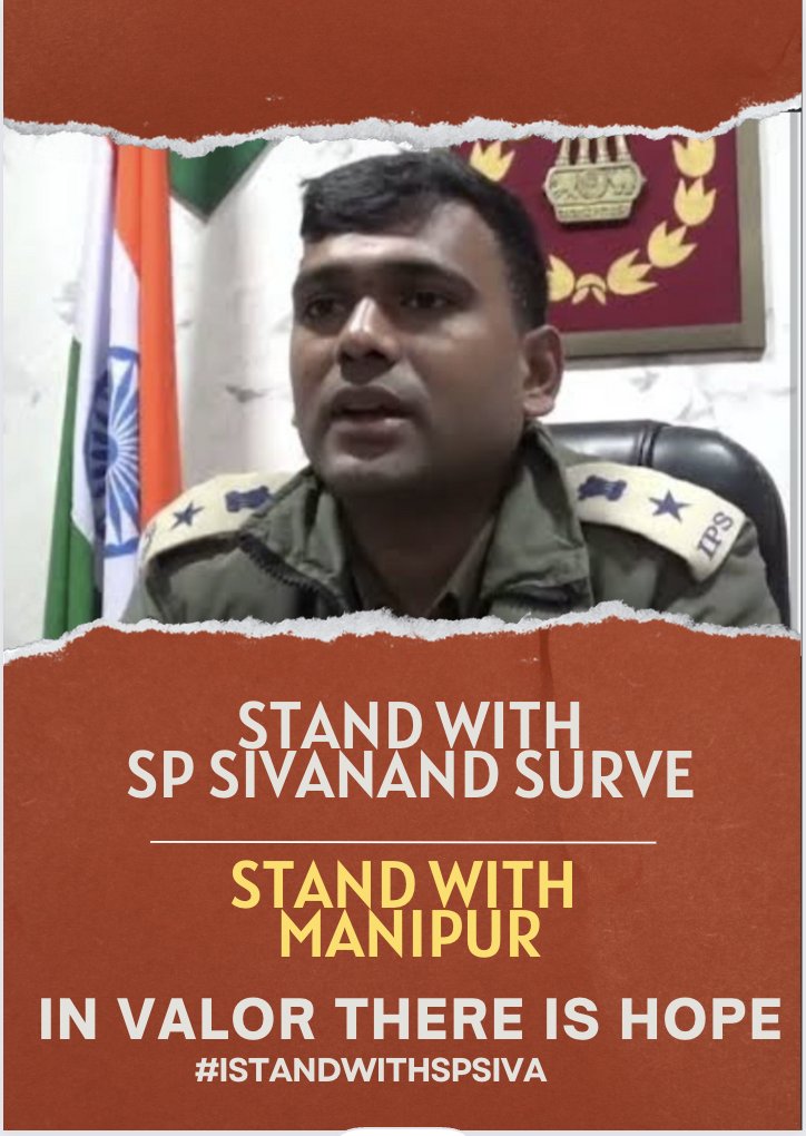 For #ChinKukis, the price of honesty and integrity is chaos and disorder.. Our full support stands unwaveringly with IPS Officer Shivanand Surve for his courage and integrity amidst the tumultuous environment..
<a href="/NBirenSingh/">N. Biren Singh</a>
<a href="/PMOIndia/">PMO India</a> 
<a href="/HMOIndia/">गृहमंत्री कार्यालय, HMO India</a> 
#SPChurachandpur 
#KukiAtrocities