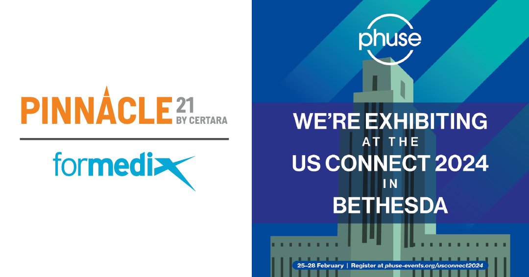 FormedixInc's tweet image. Less than two weeks to go until @PHUSETwitta US Connect in Bethesda, Maryland!

We&apos;ll be exhibiting with our @pinnacle_21 colleagues 💪

Want to learn about our end-to-end solution for faster, more efficient clinical trials? Then why not come by booth #21 and #22 for a chat? 😀