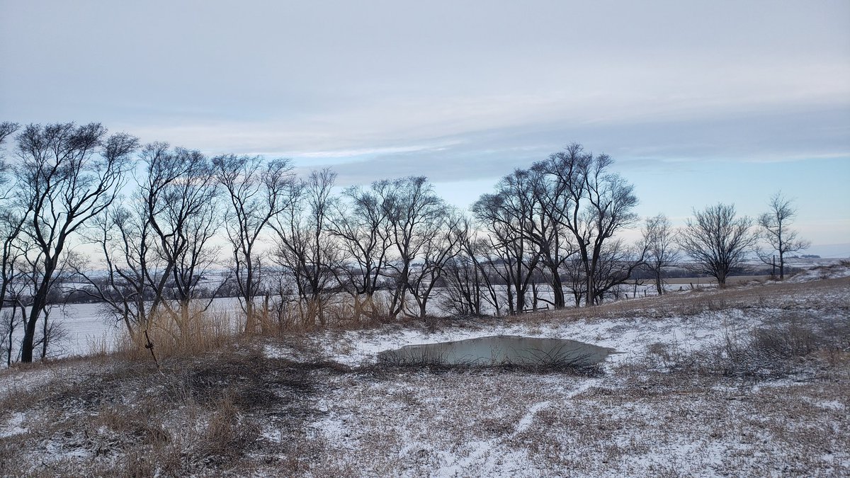 durandcompton's tweet photo. They weren't lying. We got a smattering of snow. #farmzen https://t.co/wRIYq8ZZ68