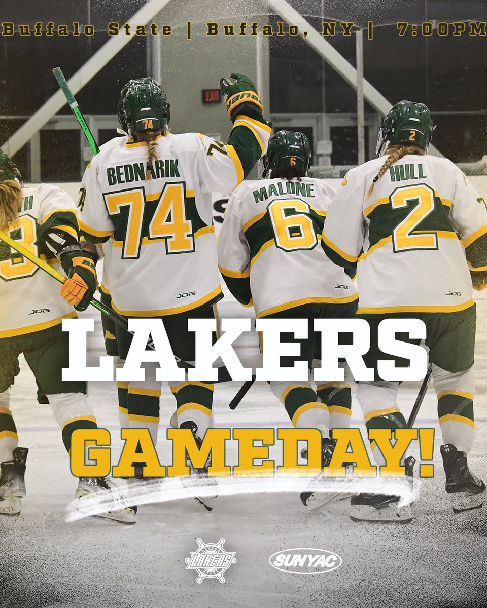 Final weekend of the regular season! 🚌 ➡️ Buffalo, 7pm puck drop vs Buff State!