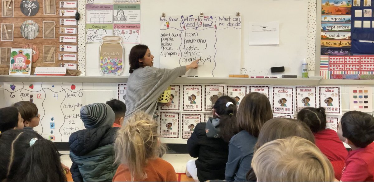 completemath's tweet image. Completing this week #lessonstudy with @Herndon_ES kindergarten on counting grapes to be healthy with the “eat more fruits”campaign! Thx Ms Silva &amp;amp; her Spanish Immersion class for sharing the “fruitful”mathematical paths you took to solve the problem! #mathmodeling #mathstrength