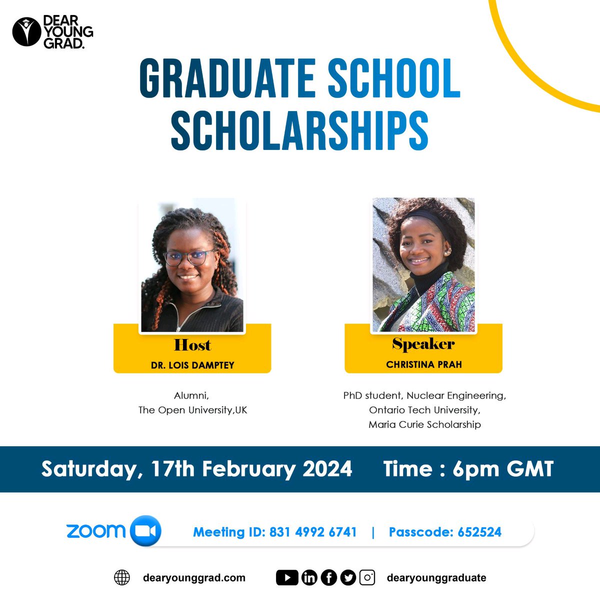 Accessing graduate scholarships has never been easy. It takes efforts, resilience and the right information. There are millions of scholarship opportunities available to aid you in your graduate studies and we want introduce you to some of these scholarships.