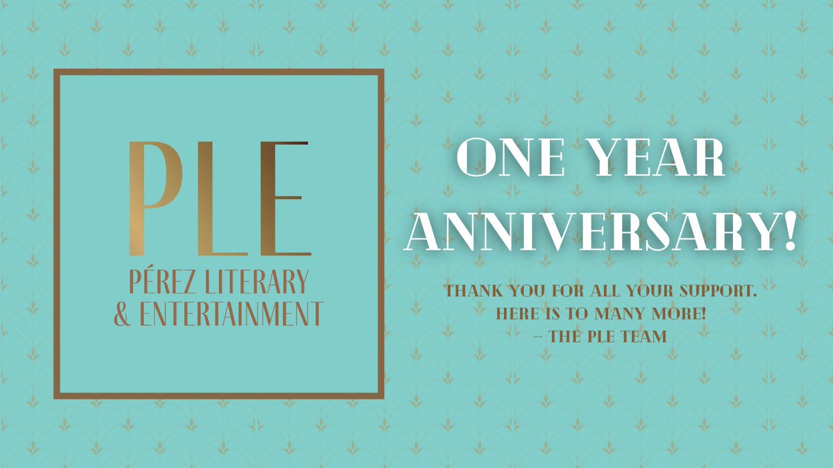 ONE YEAR OF PLE! A year ago today @kkperezbooks launched Pérez Literary & Entertainment and look what we've accomplished since! And even better - there is so much more to come. Thank you to all of our clients and supporters. Here is to many more years!