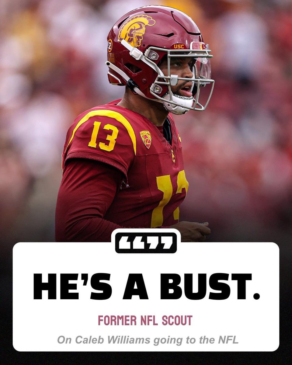 Draft Experts: Caleb Williams is the best QB prospect we’ve seen! He’s a Patrick Mahomes caliber player now

Caleb Williams: I’d like minority ownership for the team that drafts me

Draft Experts: Caleb Williams is not really a special player

We see what’s going on here! 👀