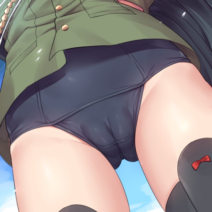 リクエスト頂いた股間です!スト魔女の扶桑皇国皇女の股間を描きました。スク水五億年ぶりに描いた 