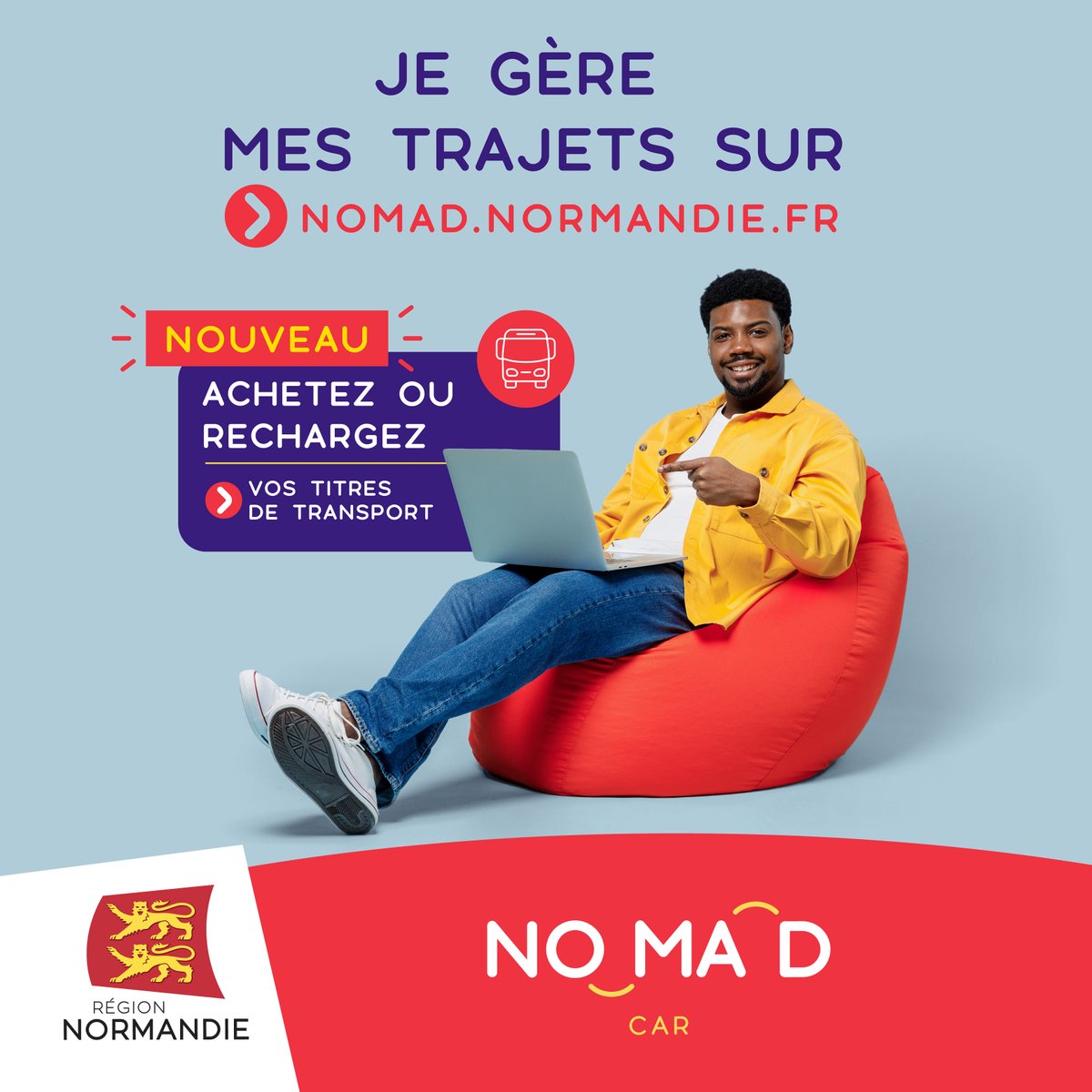 🆕Nouveauté sur le site nomad.normandie.fr ! Vous pouvez désormais acheter, recharger et payer en ligne votre abonnement commercial (en 1, 4 ou 10 fois selon ) ou commander un duplicata de votre abonnement commercial. ➡️kky.fr/4xc0ome