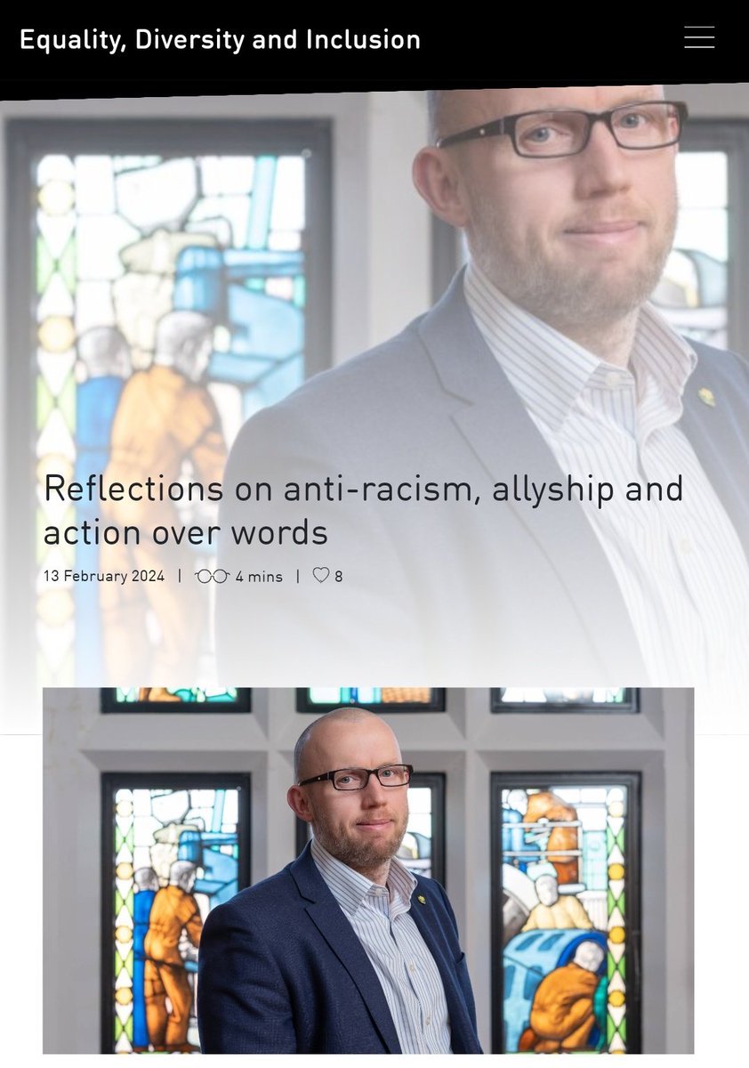 Check out this great <a href="/lborouniversity/">Loughborough University</a> blog post by <a href="/Martyn_HE/">Martyn Edwards</a>  covering his "Reflections on anti racism allyship and action over words" ➡️ blog.lboro.ac.uk/edi/2024/02/13… #lboroblogs 💜👏👏👏
