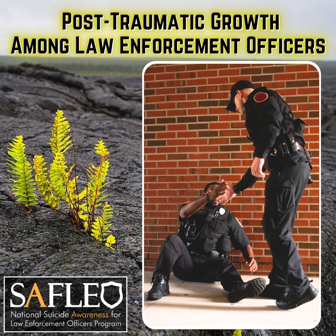 In this SAFLEO issue brief, discover what post-traumatic growth is, what it means for law enforcement, and important factors for facilitating growth. safleo.org/ResourceLibrar… @ukcosw @AASuicidology @NLEOMF