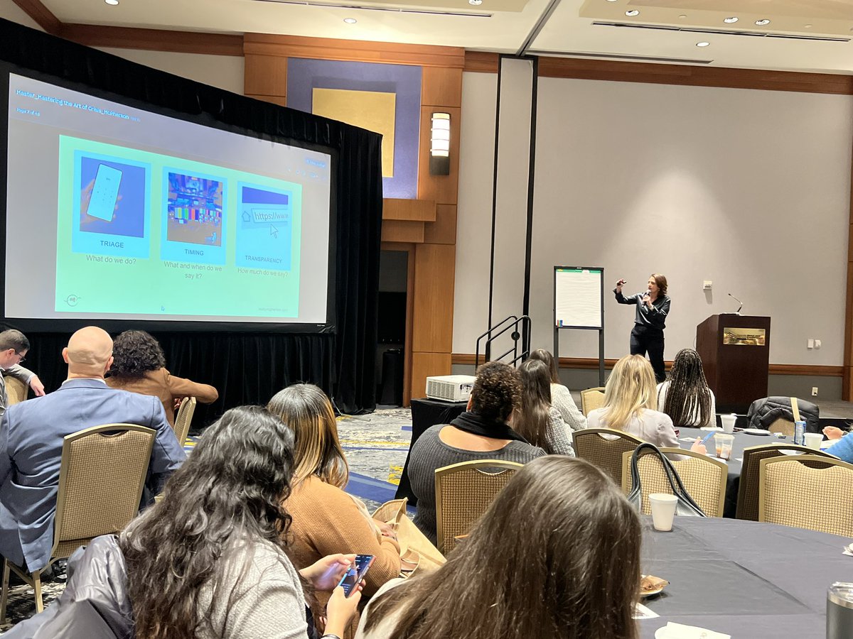 AprilDownSouth's tweet photo. Spending the day with a little PR professional development at the #PRSAGAConf. Kicking it all off with the incomparable @MollyMcPherson on Mastering the Art of Crisis! #ANewEra https://t.co/nmUylvpkVb