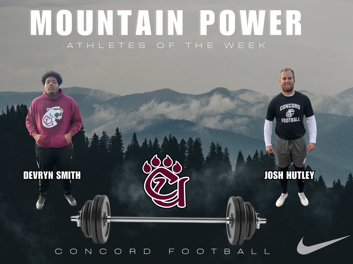 This weeks MOUNTAIN POWER athletes of the week the punter from down under @josh_hutley and the big man from VA @DevrynSmith #CUlture