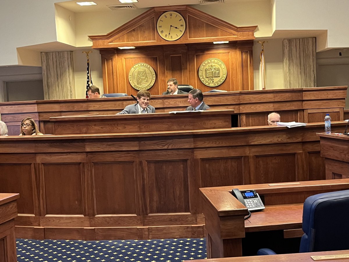 I was honored to take the chair for a few minutes this week during the Senate debate. Thanks to <a href="/willainsworthAL/">Will Ainsworth</a> for letting me fill in.