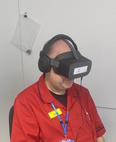 Excellent demonstration this morning on patient safety education using virtual reality. So many opportunities to display the complexity of our healthcare environments. #patientsafety @RUHBath @Antonialynch