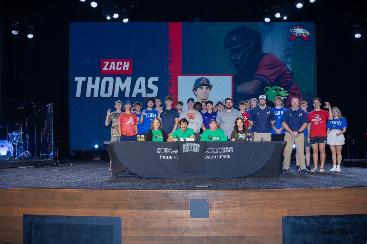 Congratulations to Zach Thomas <a href="/Zachary43418477/">Zach Thomas</a> on his commitment to Brookhaven JC <a href="/haven_baseball/">Brookhaven Baseball</a> We are so proud of you! Keep up the great work!
#GRIT 
<a href="/HumbleISD_Ath/">Humble ISD Athletics</a> 
<a href="/HumbleISD_AHS/">The Atascocita HS</a>