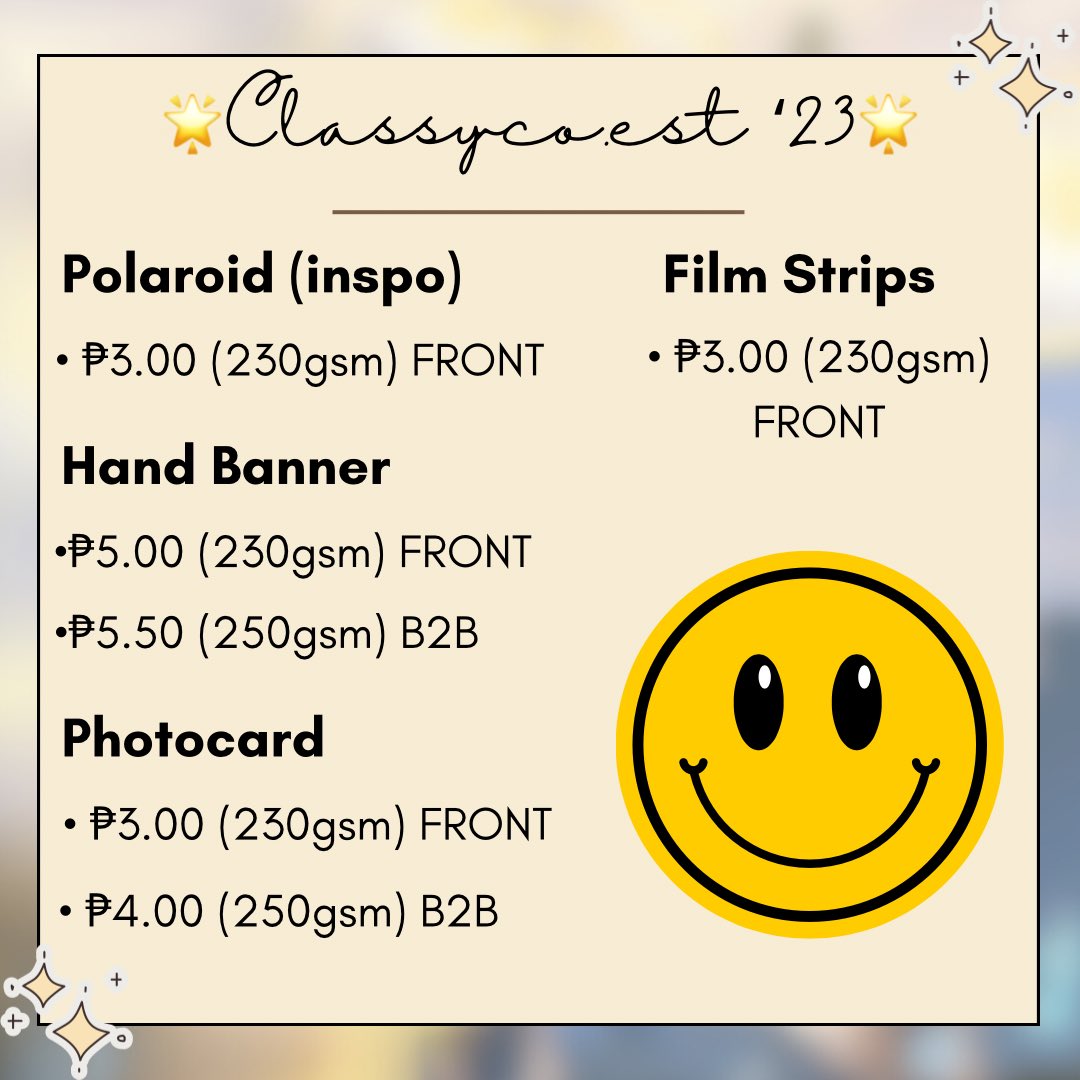 classycoest2023's tweet photo. New pricing‼️✧･ﾟ: *✧･ﾟ:*

Annyeong!🤍
https://t.co/Bxkxh13DZa managed by @blah_arjii🤍 
- I am now accepting orders. ˚୨୧⋆｡˚ ⋆
- Every Sat-Mon po ang processing ng orders. ˚୨୧⋆｡˚ ⋆

Don't hesitate to DM me for orders!💌Komawoo🫰🏼
✧･ﾟ: *✧･ﾟ
#printingservice #KPOP https://t.co/QMjUudkwWa