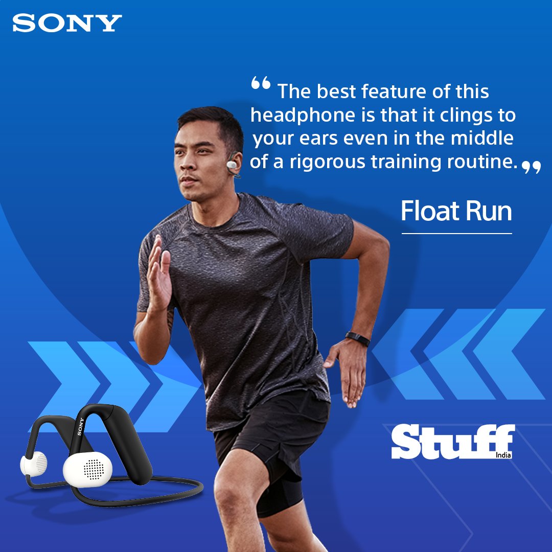 sony_india's tweet photo. Yes, you read that right! With its off-ear design and stable fit, the FloatRun headphones stay in place however you move. With them, you can #MoveWithoutLimits.
Check out the full review by @stuff_india: https://t.co/IMvxP9bNR4
Shop now: https://t.co/0B4blCsMvX https://t.co/2fRA3mmI2X
