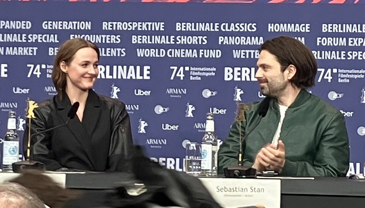 FilmFan1971's tweet photo. Two more. #SebastianStan #SebStan #RenateReinsve #Berlinale https://t.co/toUYlNOWV9
