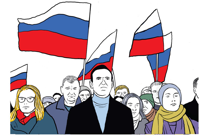 comicopera's tweet image. The grim inevitability of it all. #PutinsRussia
@newint @MyriadEditions Image of #Navalny by
@AcmeDarryl