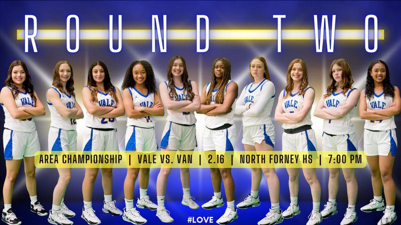 SunnyvaleGBB's tweet image. IT’S GAME DAY!!! The Lady Raiders will face Van tonight in the Area Championship. The game is at North Forney HS at 7 PM. Get there early, wear blue, and BE LOUD!

Tickets can be found at:

forneyisd.hometownticketing.com/embed/event/13…
