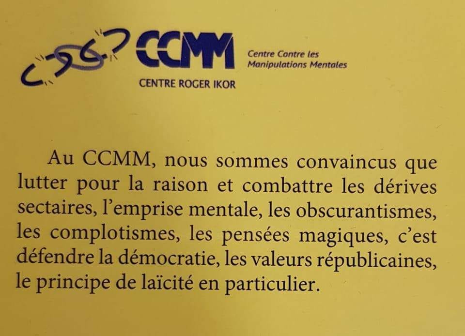 Centre Contre les Manipulations Mentales
<a href="/CcmmNat/">CCMM National - Centre Roger Ikor</a>
