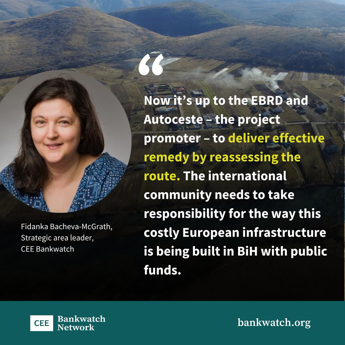 1/ GOOD NEWS! The EBRD’s compliance review has vindicated Mostar 🇧🇦 complainants affected by #CorridorVc, a highway project that has received almost EUR 3 billion in loans and grants from the EU, the <a href="/EIB/">European Investment Bank</a> and the <a href="/EBRD/">The EBRD</a>. 🧵👇