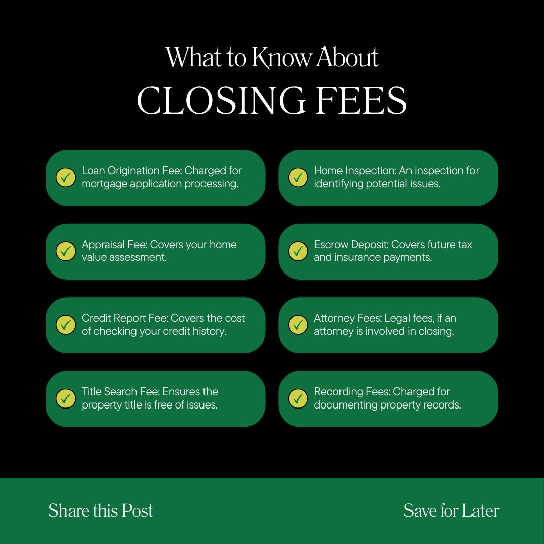 Closing costs are the necessary fees and expenses involved in finalizing a real estate transaction. They cover everything from lender fees to title insurance, ensuring a smooth and secure process. #RealEstate #ClosingCosts