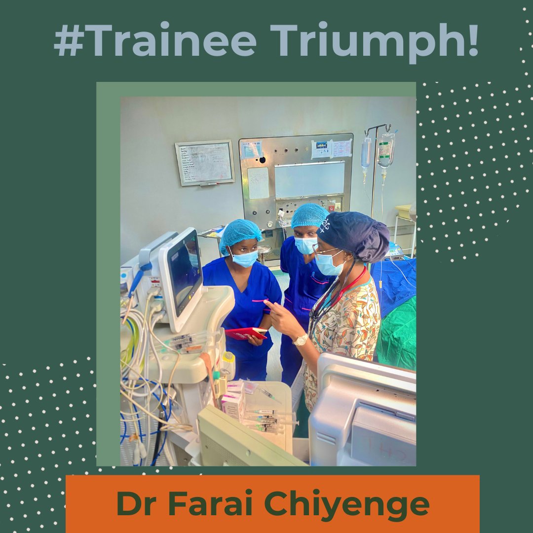 Going into the weekend, we are celebrating Dr Farai; who is demonstrating leadership and mentorship skills in teaching junior trainees from Critical Care Nursing who are currently rotating in the UTH Anaesthesia department! @RCoANews @wfsaorg @SaferSurgery @Assoc_Anaes