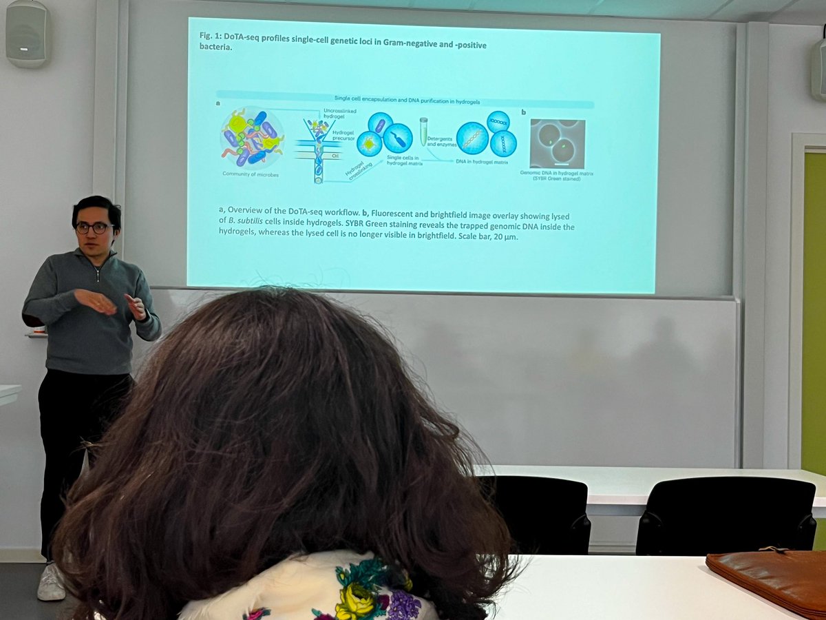 Kicking off our monthly journal club this week with @ruvaur diving into ‘Massively Parallel Single-Cell Sequencing of Diverse Microbial Populations’. What better way to wrap up the week? 🧫🔬