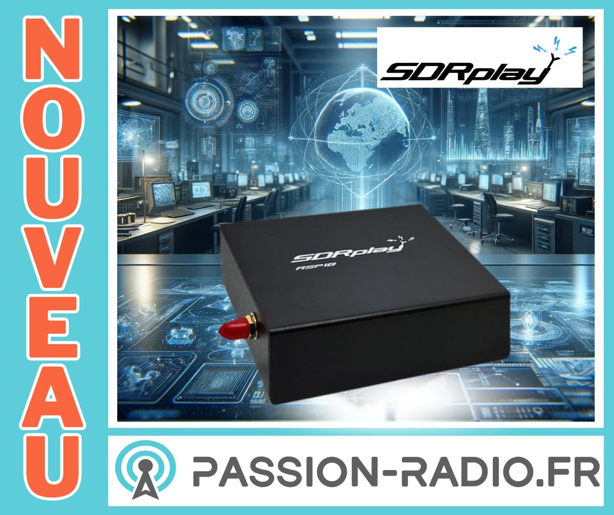 🎉 Nouveau : le RSP1B dispo chez Passion Radio !
🌟Réception de 1 kHz à 2 GHz (sans trou) Mode AM, SAM, NFM, WFM, DSB, LSB, USB, CW
Différence RSP1A : boîtier solide en métal, réduction du niveau de bruit, amélioration de la gestion du signal
👉passion-radio.fr/recepteurs-sdr…