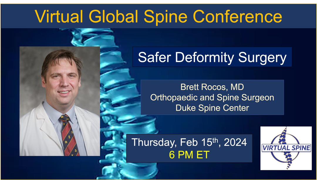 virtualspine's tweet photo. Our latest session, on Safer Deformity Surgery, with Dr. Brett Rocos, is now available on our #YouTube channel. https://t.co/DLvU2nGy2d
#PatientSafety #DeformitySurgery #deformity #deformitysurgery #neurotwitter #orthotwitter #spinetwitter #spine https://t.co/8tretOnZos