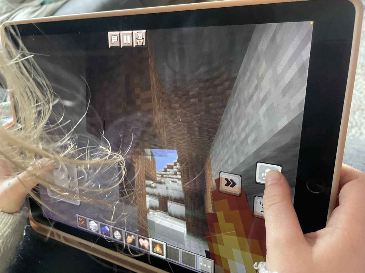 M_Brake11's tweet photo. Excitement levels are off the chart in our house: little one and her friend have just worked out how to share a Minecraft Education world and are now chatting away and collaborating in the same world. Keep hearing, “I can’t believe we’re both here” 😂 @PlayCraftLearn https://t.co/SGctozUlZb