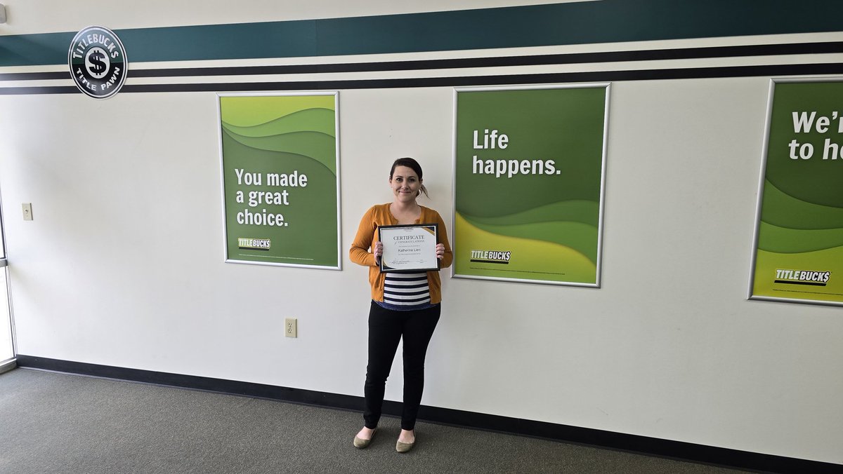 Congratulations to Katherine Lien on her first year anniversary with CCF TitleBucks brand on BUFORD, GA. Way to go Katherine!