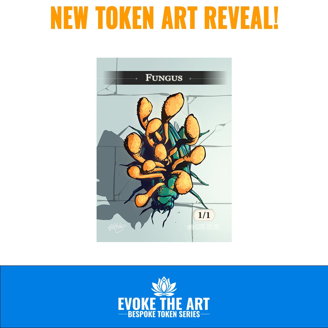 Introducing the latest addition to Evoke the Art - the Fungus Token! 🍄 Inspired by the intriguing Cordyceps from the iconic game/series, The Last of Us. Get your set now &amp; let the survival begin! 📎 zaximus.com #MTG #MTGCommunity #MTGAccessories #EvokeTheArt