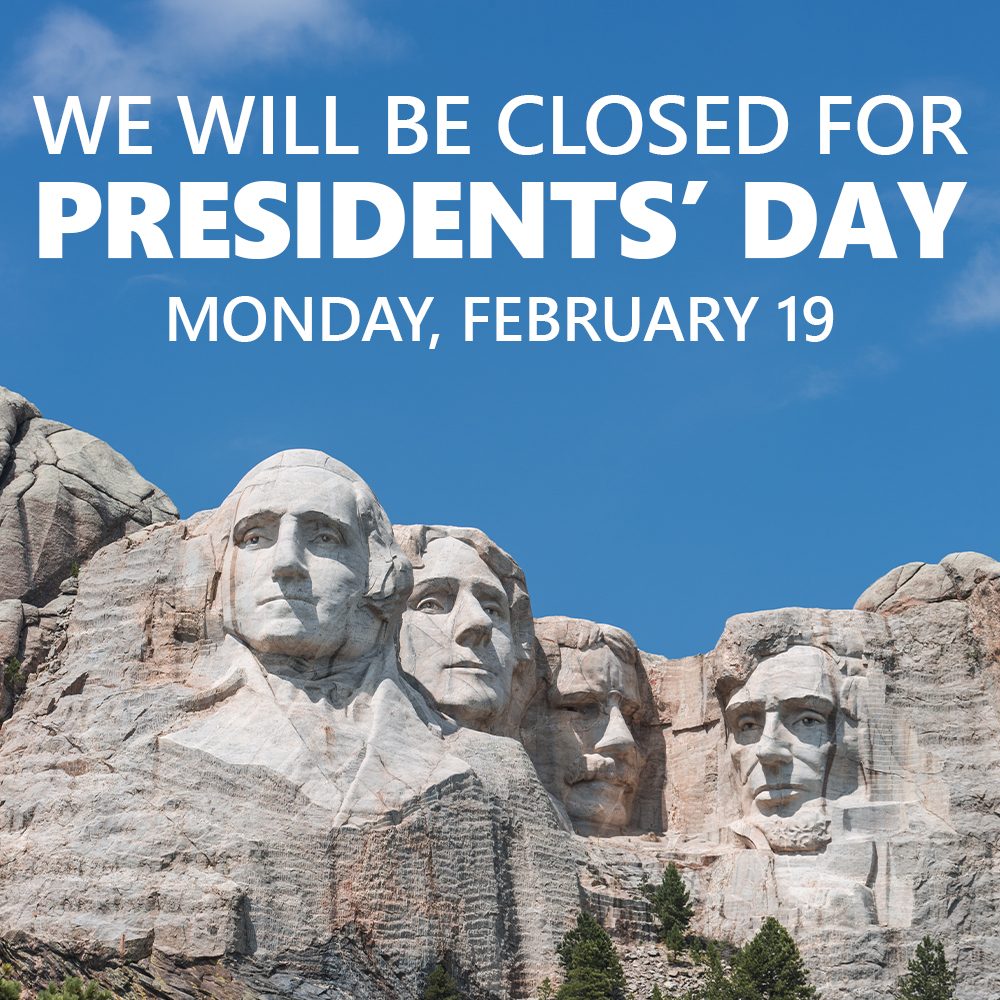 Our branches will be closed to honor Presidents' Day on Monday, February 19. Digital services and ATMs will remain available. Please check VSECU.com/locations for details.

🎩 Did you know that Lincoln was the tallest president at 6'4"? That doesn't include his famous hat!