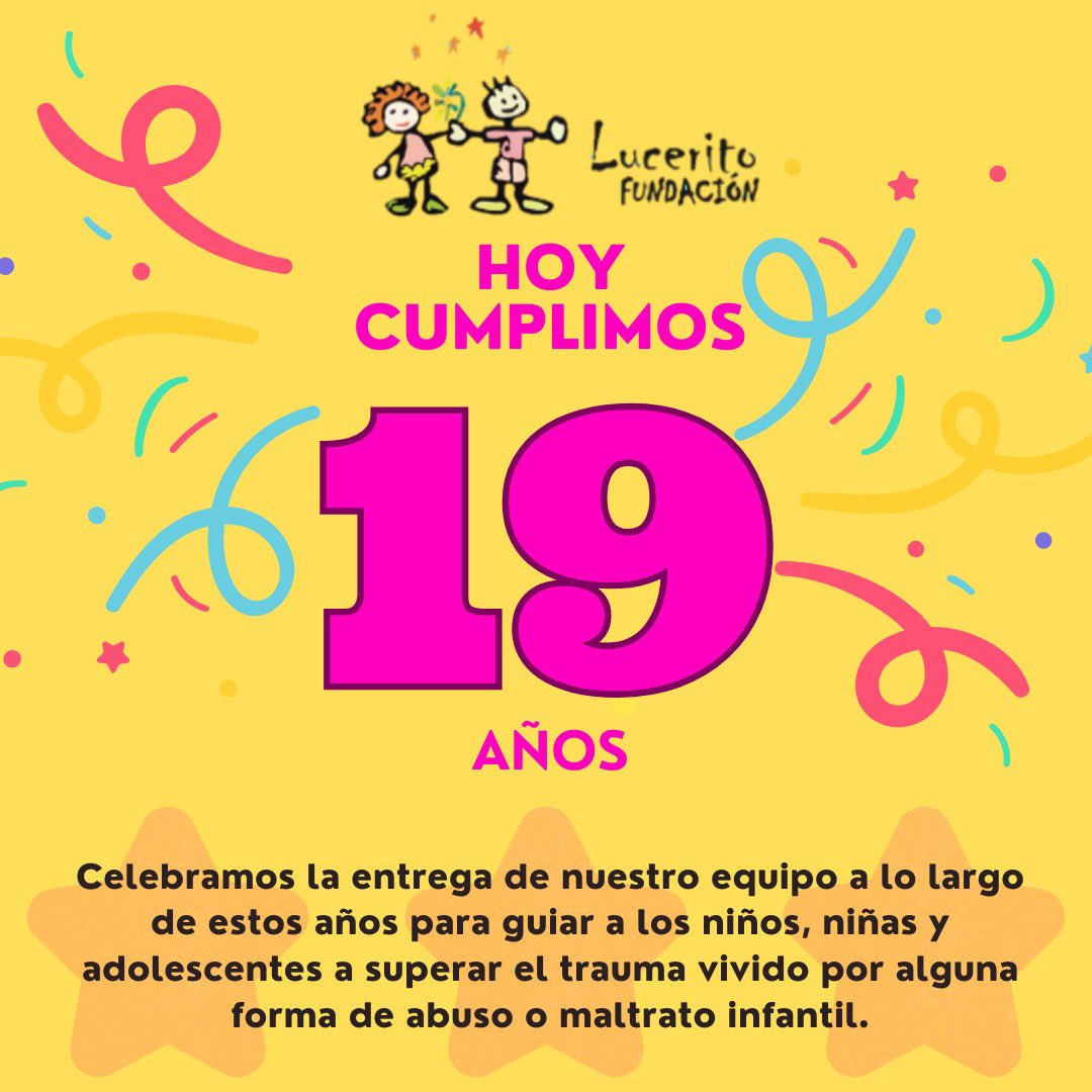 luceritofundac's tweet photo. Hoy 16 de febrero estamos cumpliendo 19 años de existencia. Celebramos la visión, perseverancia y amor por el servicio de nuestro Fundador. 🙏🏻❤️ https://t.co/tAMi1rrUAI