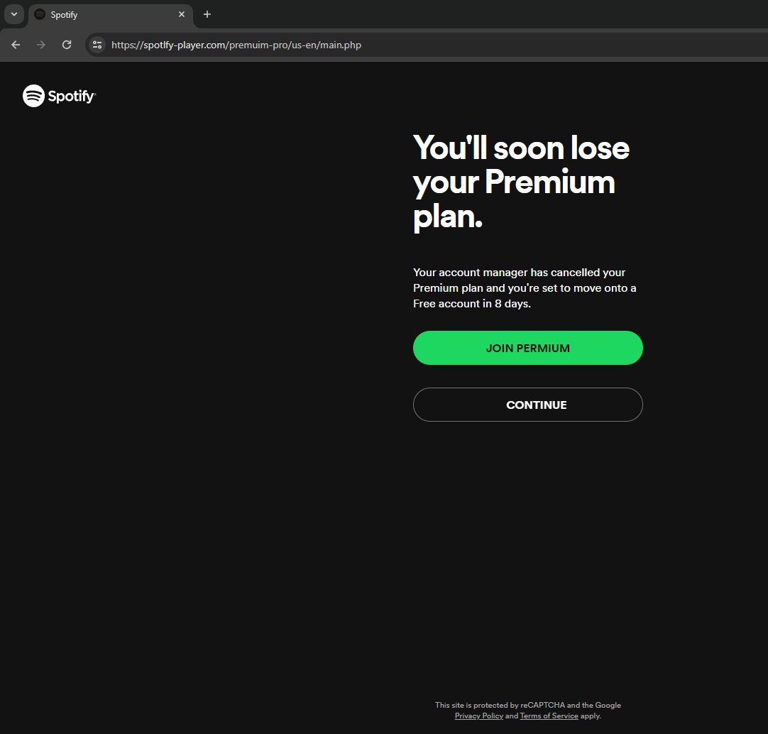 v4ensics's tweet image. A #phisher decided today to target @Spotify Mail uses https[:]//emaill-redirecting.com/gr/ to redirect to https[:]//spotlfy-player.com/. Site uses #typosquatting and got registered 4 days ago