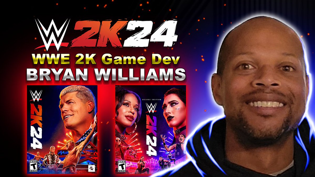 TPWSpodcast's tweet image. This Tuesday, special guest @TruBWill from @WWEgames joins us live exclusively on YouTube to talk #WWE2K24 

🚨Subscribe and hit that bell for notifications!

youtube.com/@theprowrestli…